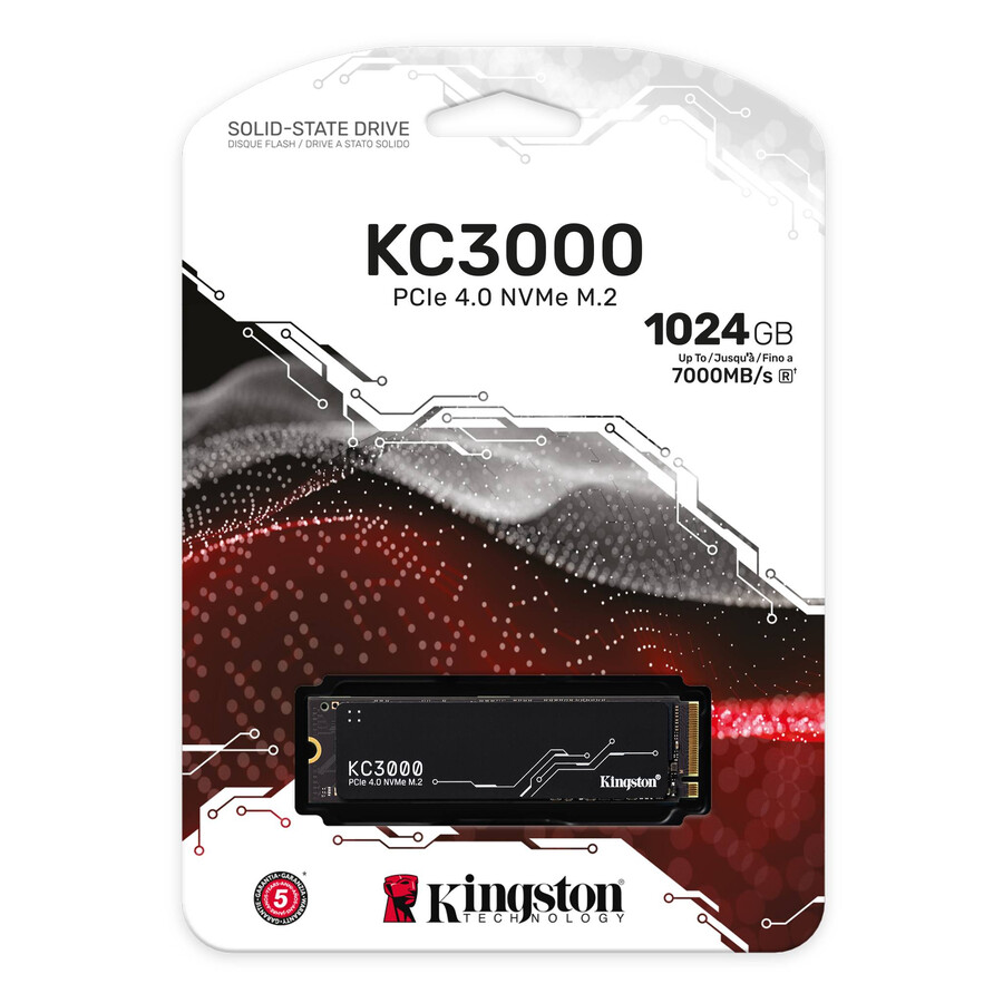 kc3000 pcie 4.0 nvme m.2 ssd - kapacitet=4096 gb