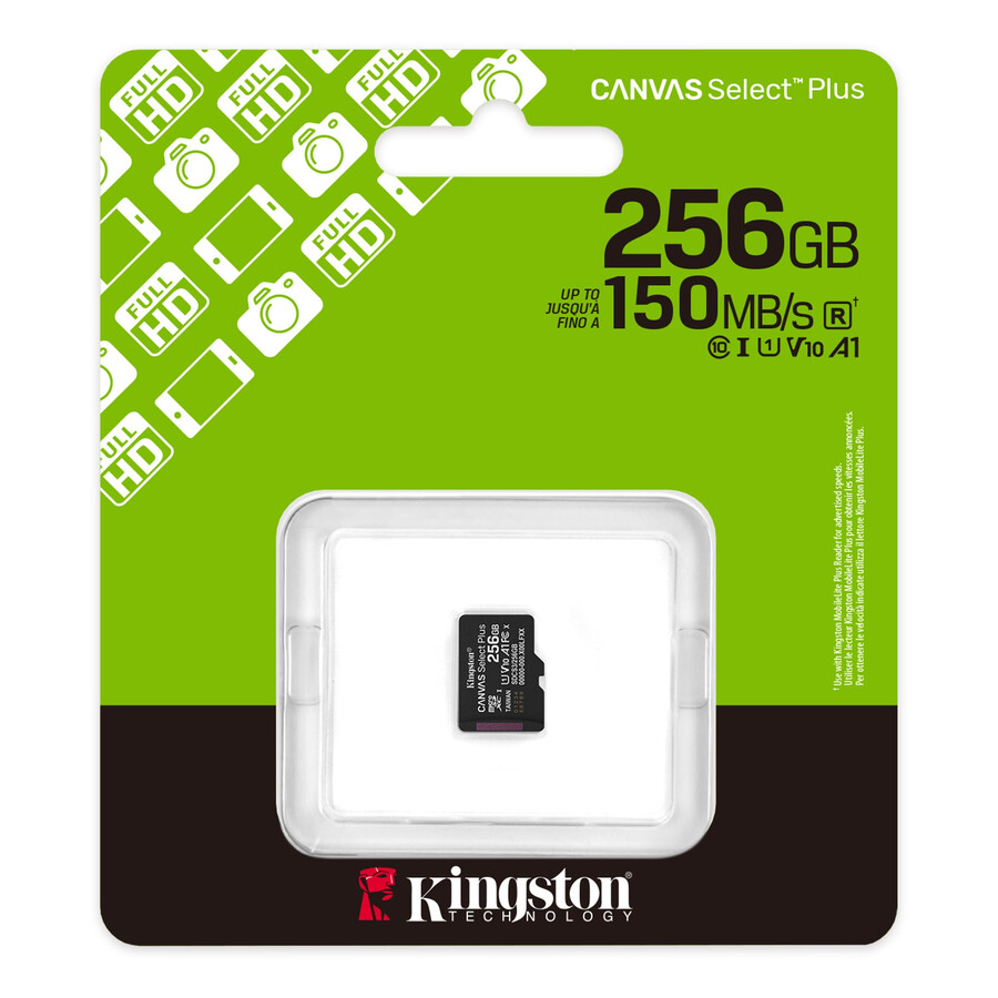 canvas select plus microsd-minneskort - kapacitet=128 gb adapter=sd-adapter