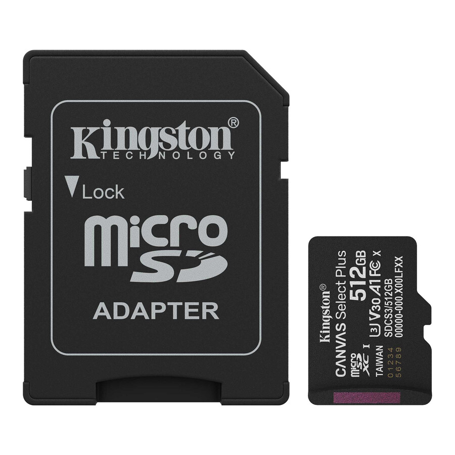 canvas select plus microsd-minneskort - kapacitet=128 gb adapter=ingen