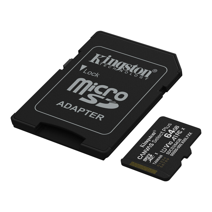 canvas select plus microsd-minneskort - kapacitet=256 gb adapter=sd-adapter