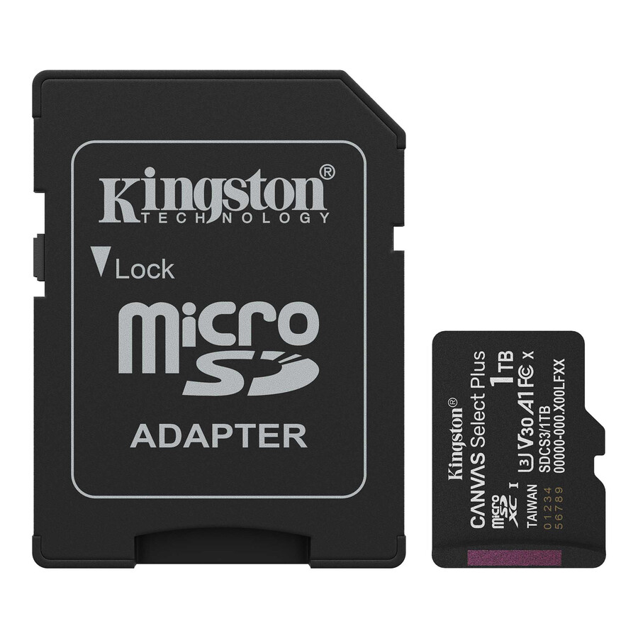 canvas select plus microsd-minneskort - kapacitet=256 gb adapter=ingen