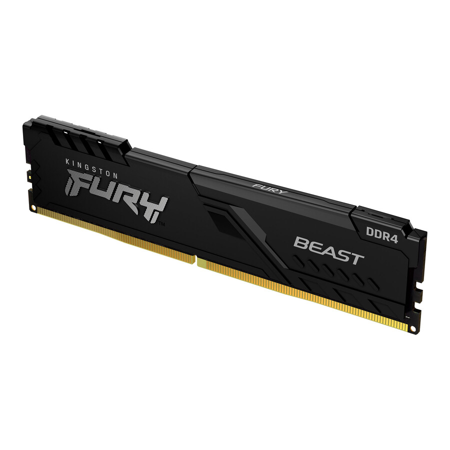 kingston fury beast ddr4-minne - hastighet=3600mts total kit kapacitet=16gb kit=enkel modul dramdensitet=16gb