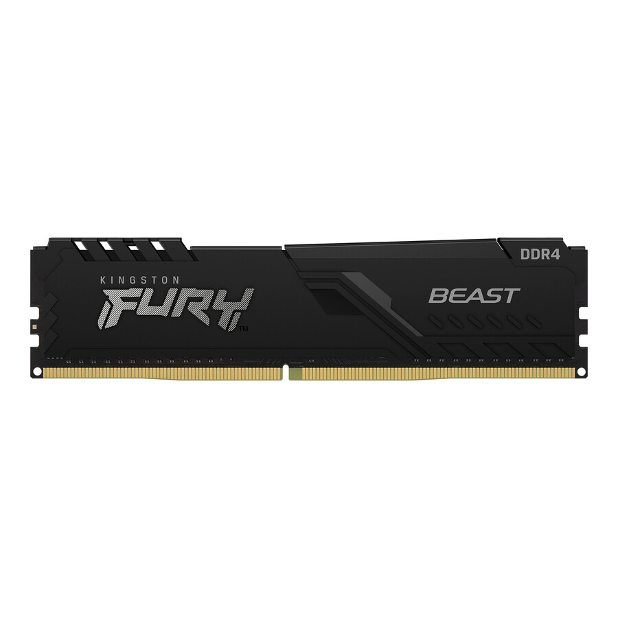kingston fury beast ddr4-minne - hastighet=3600mts total kit kapacitet=16gb kit=enkel modul dramdensitet=16gb