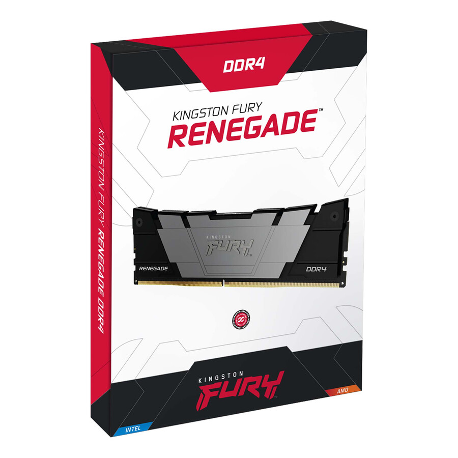 kingston fury renegade ddr4-minne - hastighet=5333mts total kit kapacitet=16gb kit=kit med 2 dram densitet=8gbit