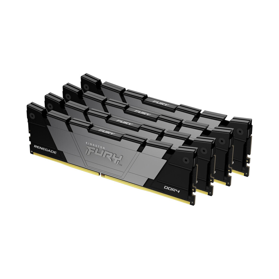 kingston fury renegade ddr4-minne - hastighet=4266 ms total kit kapacitet=32 gb kit=kit med 2 dram densitet=8 gbit