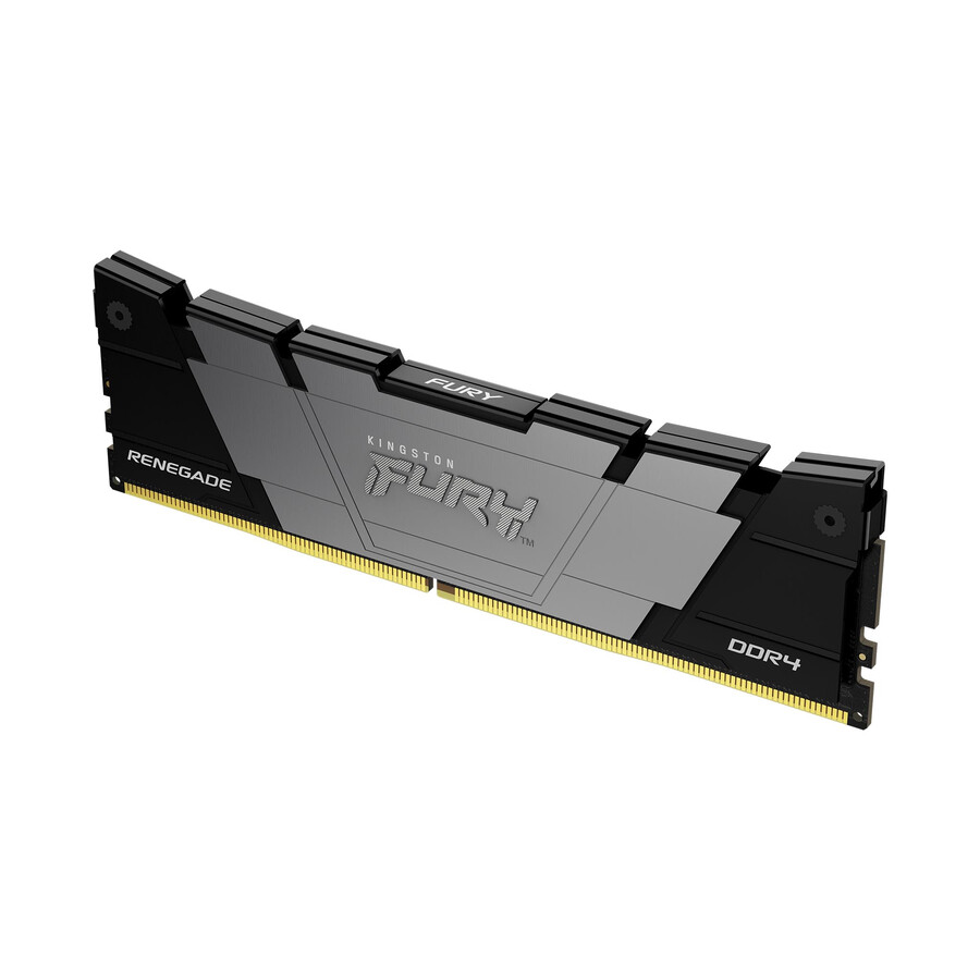 kingston fury renegade ddr4-minne - hastighet=3200mts total kit kapacitet=64gb kit=kit med 4 dram-minnen densitet=8gbit