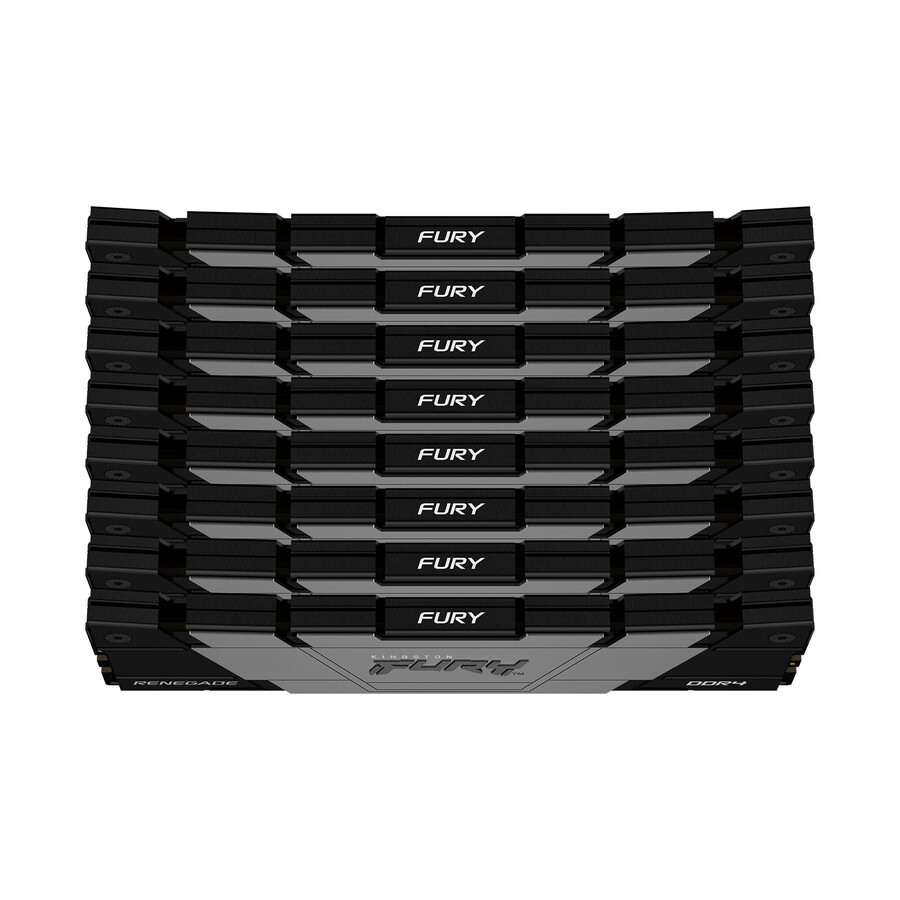 kingston fury renegade ddr4-minne - hastighet=3600mts total kit kapacitet=64gb kit=kit med 4 dram-minnen densitet=8gbit