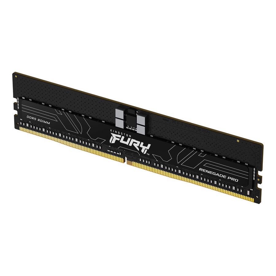 kingston fury renegade pro ddr5 rdimm-minne - hastighet=4800mts total kit kapacitet=16gb kit=enkel modul dramdensitet=16gb bit profiltyp=pluginplay