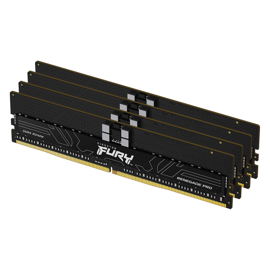 kingston fury renegade pro ddr5 rdimm-minne - hastighet=4800mts total kit kapacitet=32gb kit=enkel modul dramdensitet=16gb bit profiltyp=pluginplay