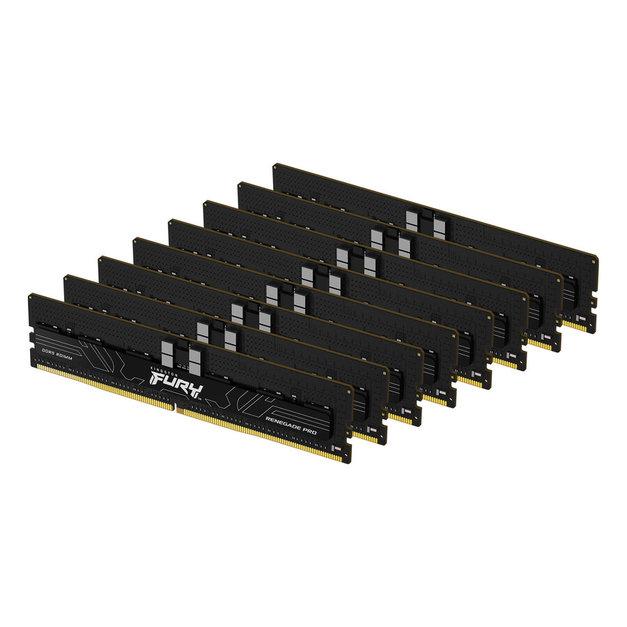 kingston fury renegade pro ddr5 rdimm-minne - hastighet=5600mts total kit kapacitet=32gb kit=single module dramdensitet=16gb bit profiltyp=intel xmp