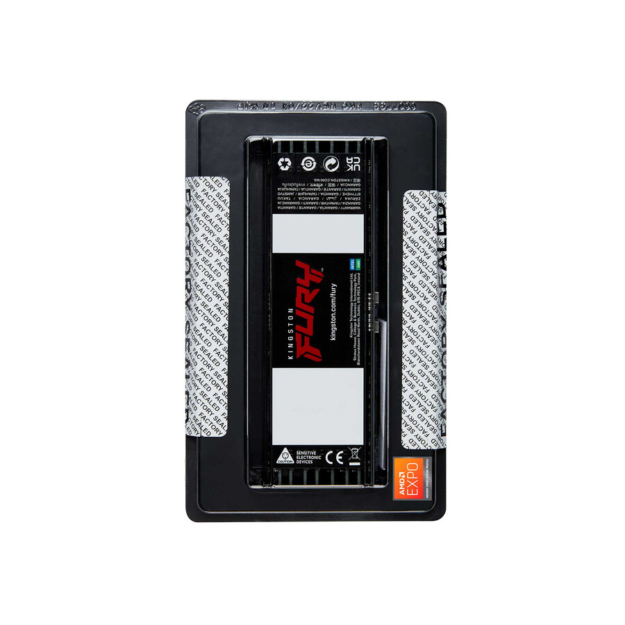 kingston fury renegade pro ddr5 rdimm-minne - hastighet=6400mts total kit kapacitet=16gb kit=single module dramdensitet=16gb bit profiltyp=intel xmp