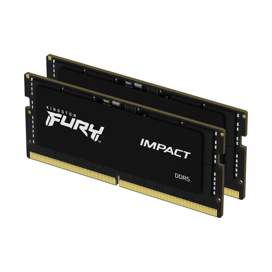 kingston fury impact ddr5-minne - hastighet=4800mts total kit kapacitet=16gb kit=enkel modul dramdensitet=16gb bit profiltyp=pluginplay
