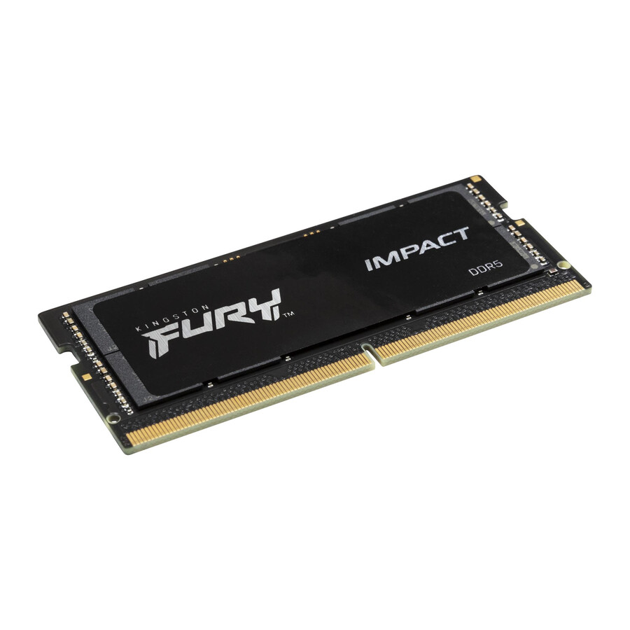 kingston fury impact ddr5-minne - hastighet=4800mts total kit kapacitet=32gb kit=enkel modul dramdensitet=16gb bit profiltyp=pluginplay