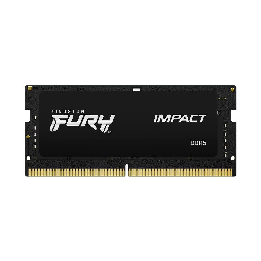 kingston fury impact ddr5-minne - hastighet=4800mts total kit kapacitet=64gb kit=kit med 2 dram densitet=16gb bit profiltyp=pluginplay