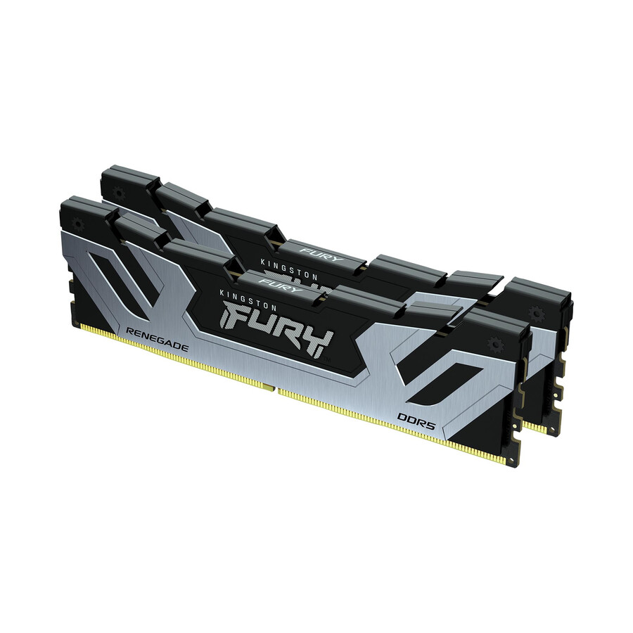 kingston fury renegade ddr5-minne - modultyp=udimm hastighet=8000mts total kit kapacitet=48gb kit=kit med 2 dram densitet=24gb färg=svart
