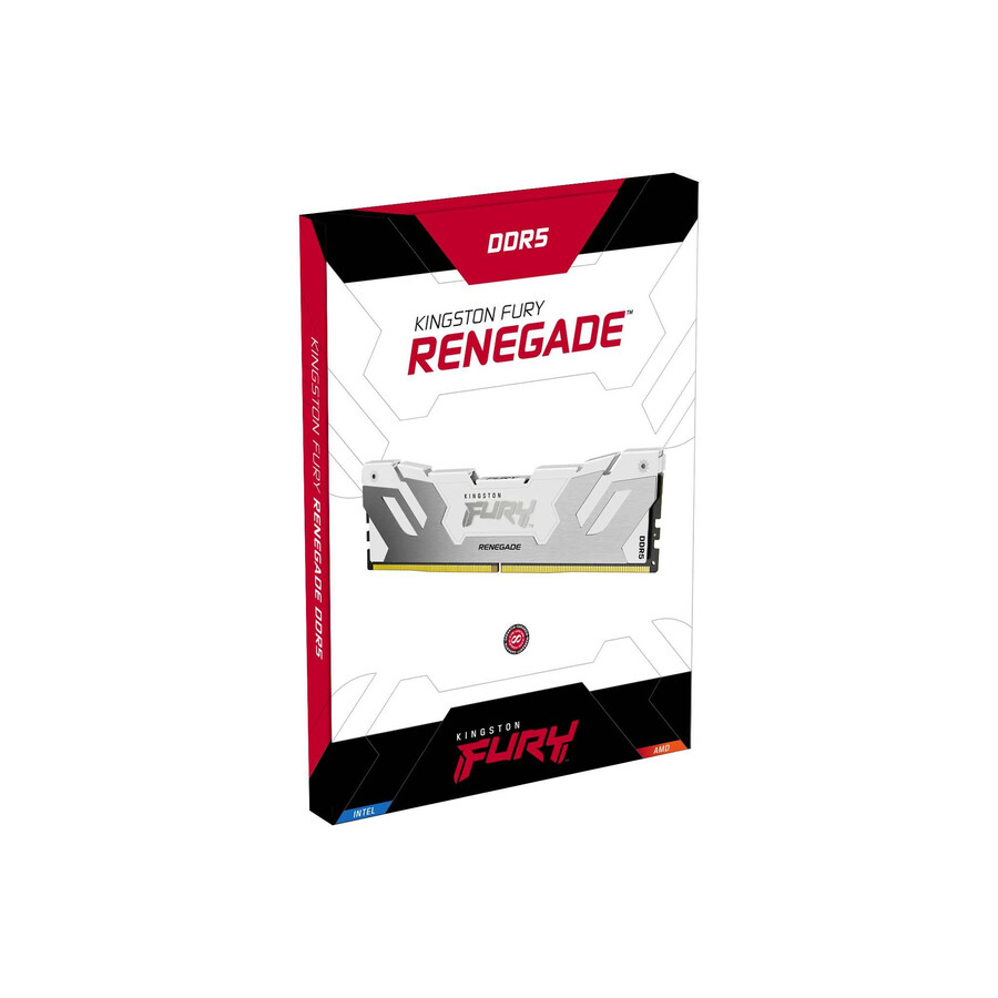 kingston fury renegade ddr5 rgb-minne - modultyp=udimm hastighet=6000mts total kit kapacitet=48gb kit=single modul drahmäthet=24gb färg=svart