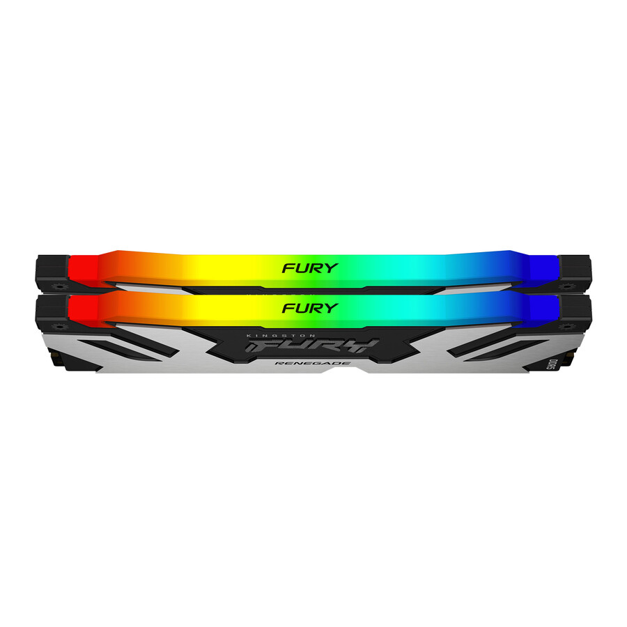 kingston fury renegade ddr5 rgb-minne - modultyp=udimm hastighet=7200mts total kit kapacitet=48gb kit=kit med 2 dram densitet=24gb färg=svart