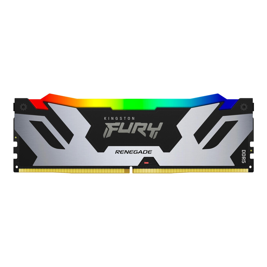 kingston fury renegade ddr5 rgb-minne - modultyp=udimm hastighet=7600mts total kit kapacitet=16gb kit=single modul drahmäthet=16gb färg=svart