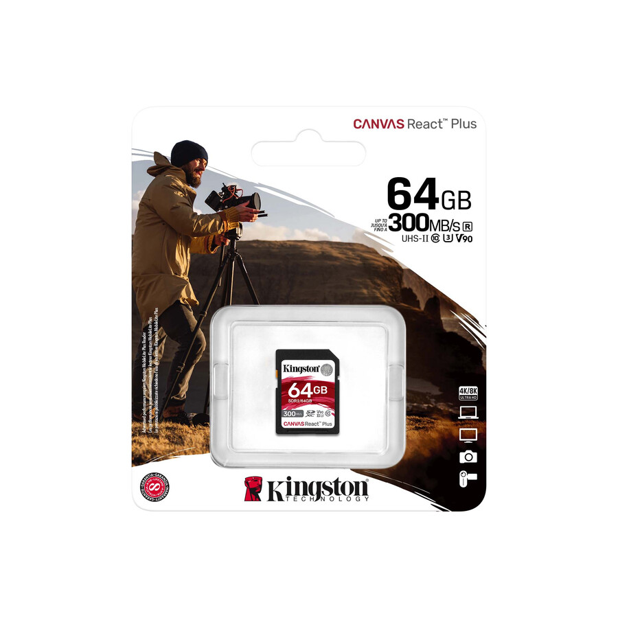 canvas react plus sd-minneskort - kapacitet=256 gb