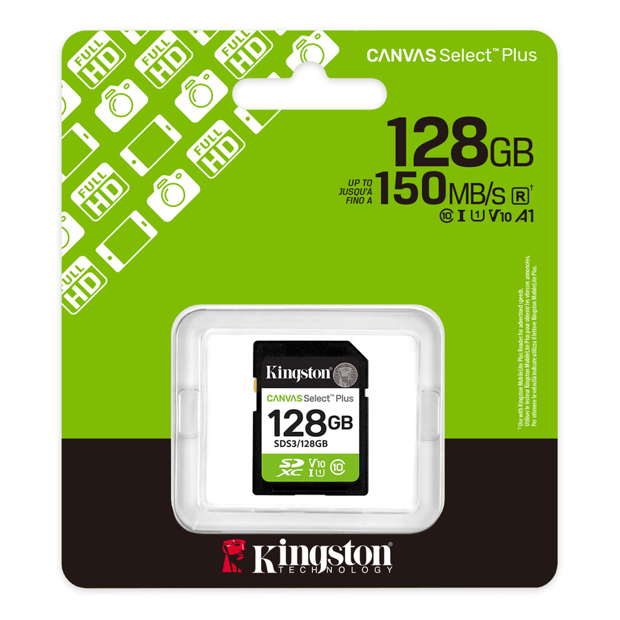 canvas select plus sd-minneskort - kapacitet=256 gb