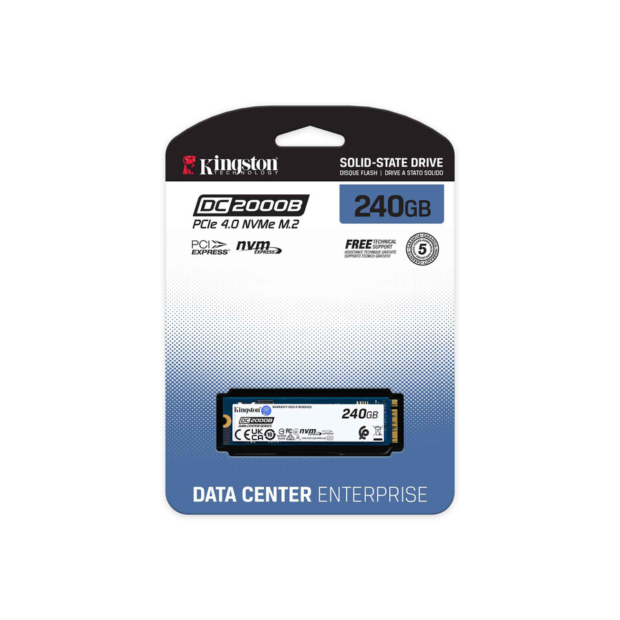 dc2000b pcie 4.0 nvme m.2 ssd - kapacitet=480 gb alternativ=kylfläns
