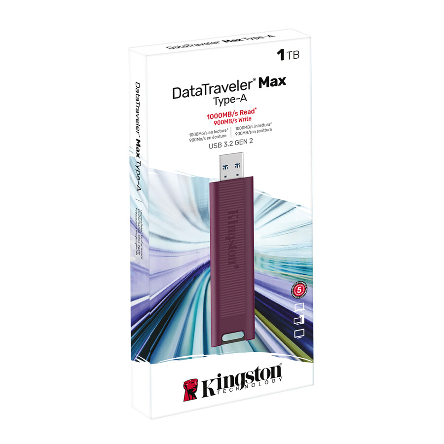 datatraveler max usb 3.2 gen 2-seriens flash-enhet - kapacitet=1 tb kontakt=usb-c
