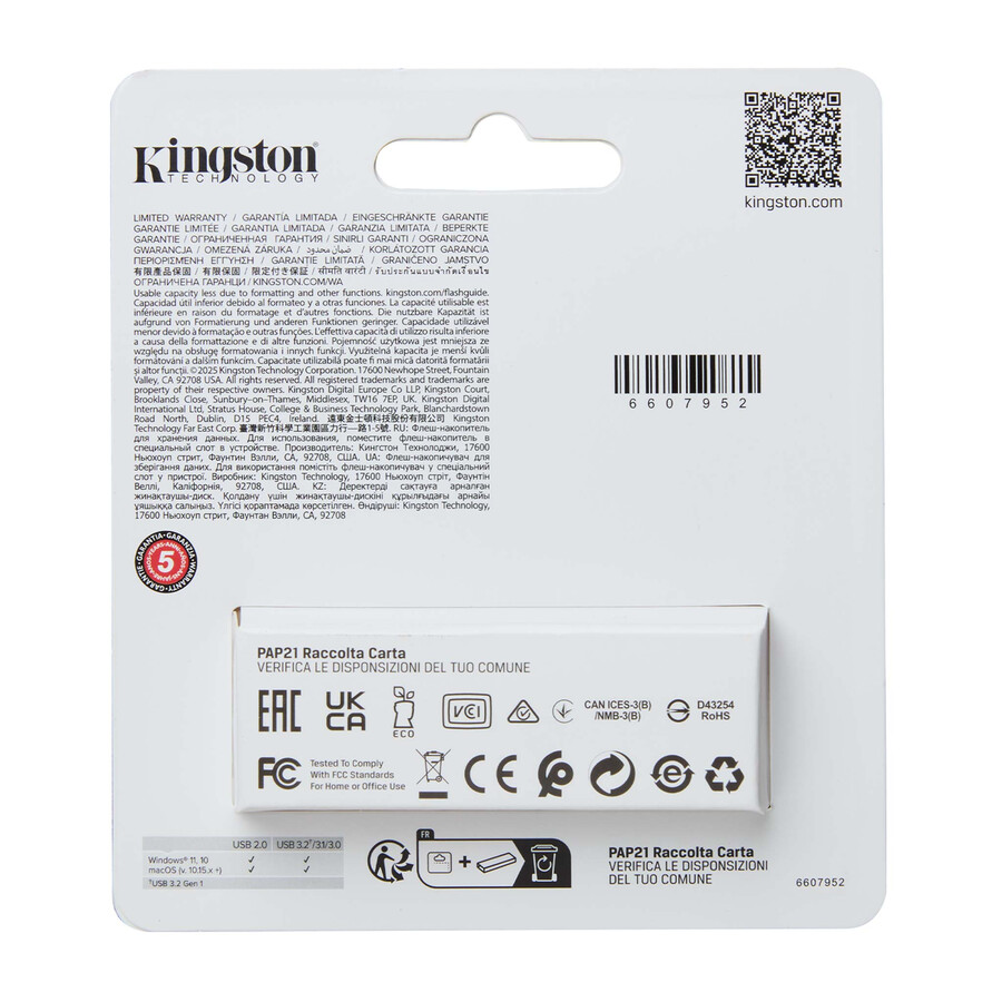 datatraveler exodia s usb-minne - kapacitet=128 gb