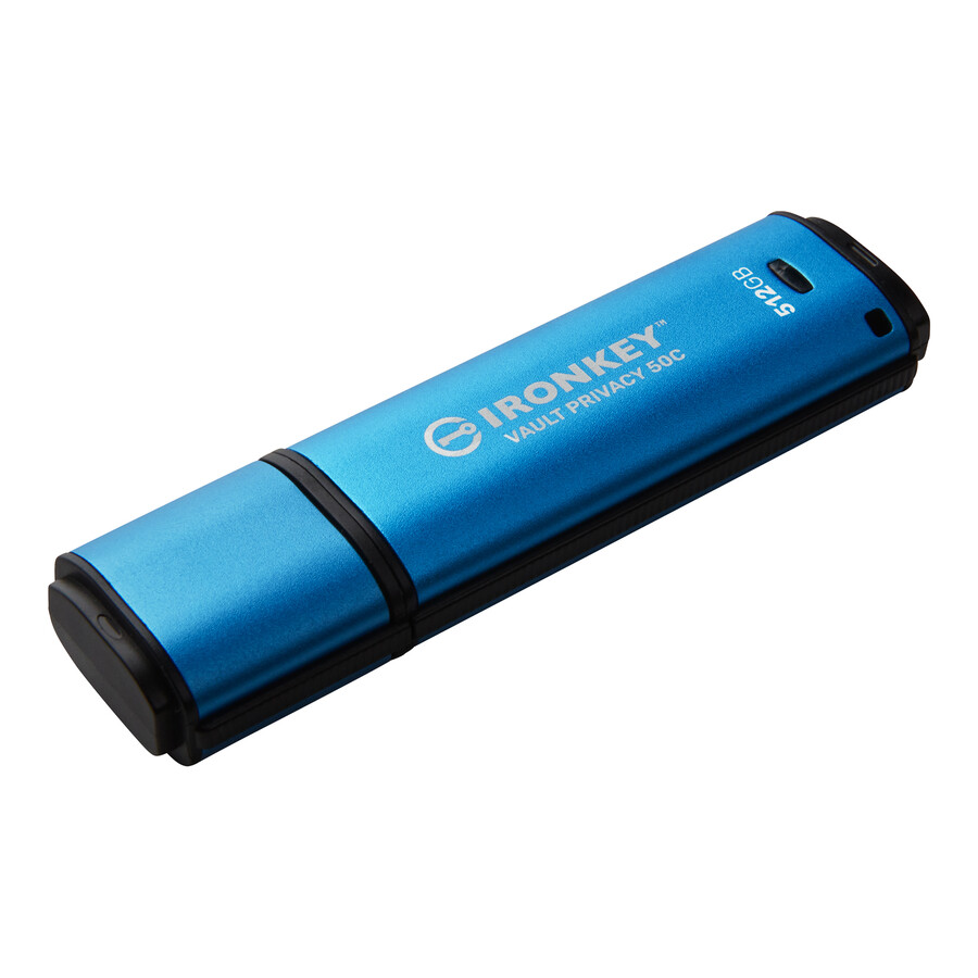 kingston ironkey vault privacy 50-serien - kapacitet=256 gb hastighetsklass=usb 3.2 gen 1 kontakt=usb-c